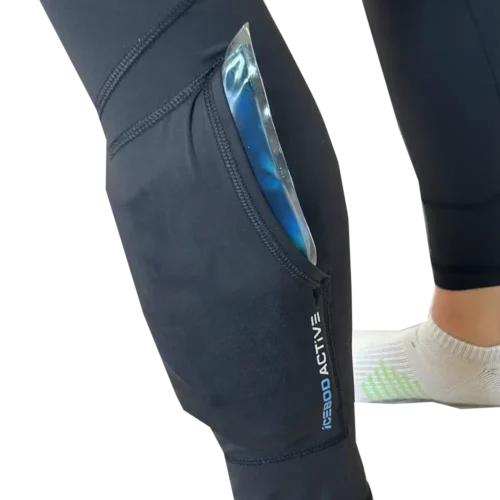 Women’s cryotherapy Compression Long Pants with Flexpod Gel Packs for Targeted Cold Therapy